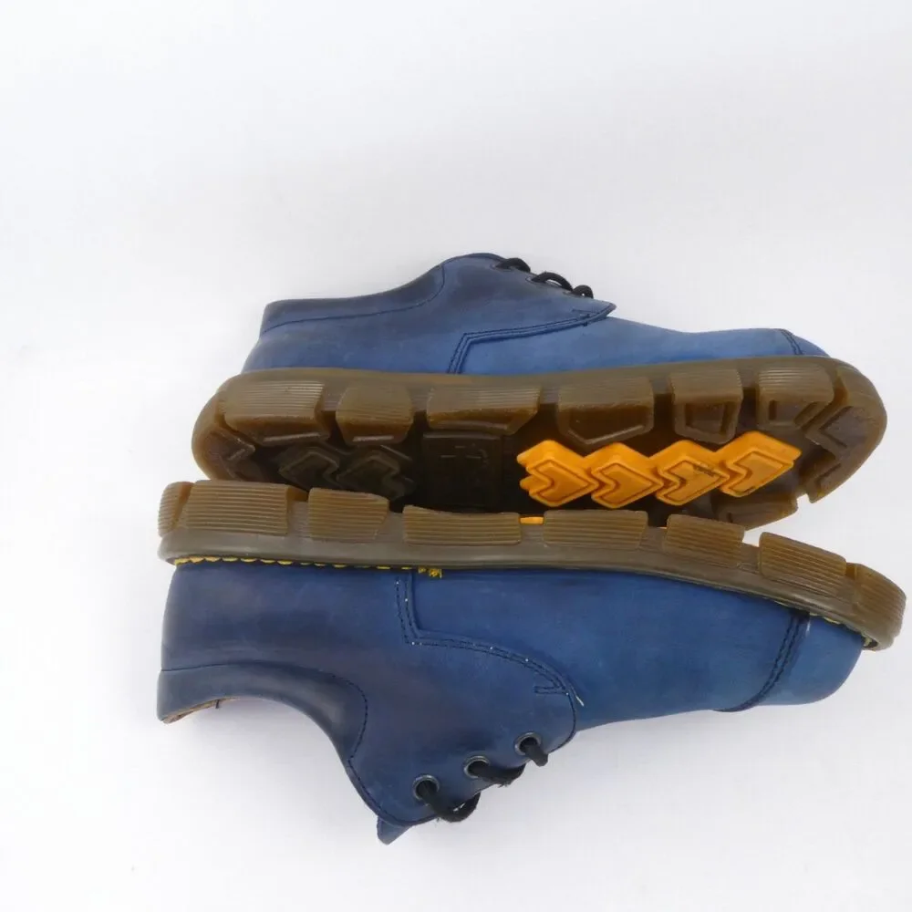 Dr Doc Martens 6442 Kids Youth US Size 2 Leather Low Top Oxford Shoes Navy Blue